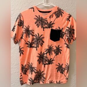 Arizona Jean Company Orange Palm Tree Tee